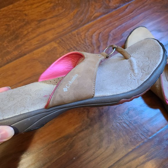 Comfortable Flattering Women's Columbia Anjela Flip Flops Sandals size 1… - Picture 3 of 5